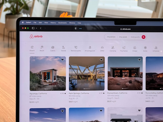 Airbnb listings for unique stays