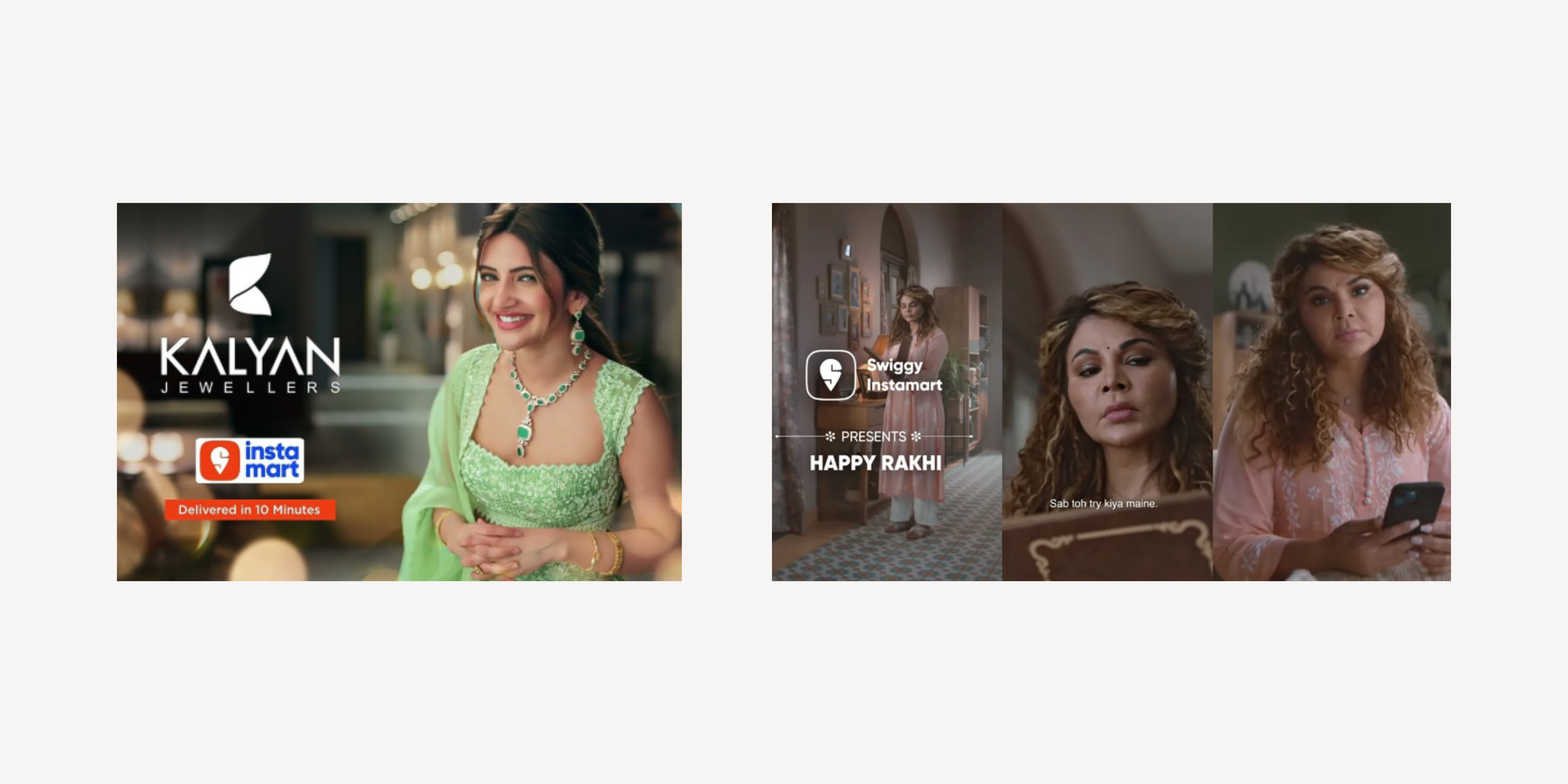 Kalyan Jewellers ad with InstaMart delivery