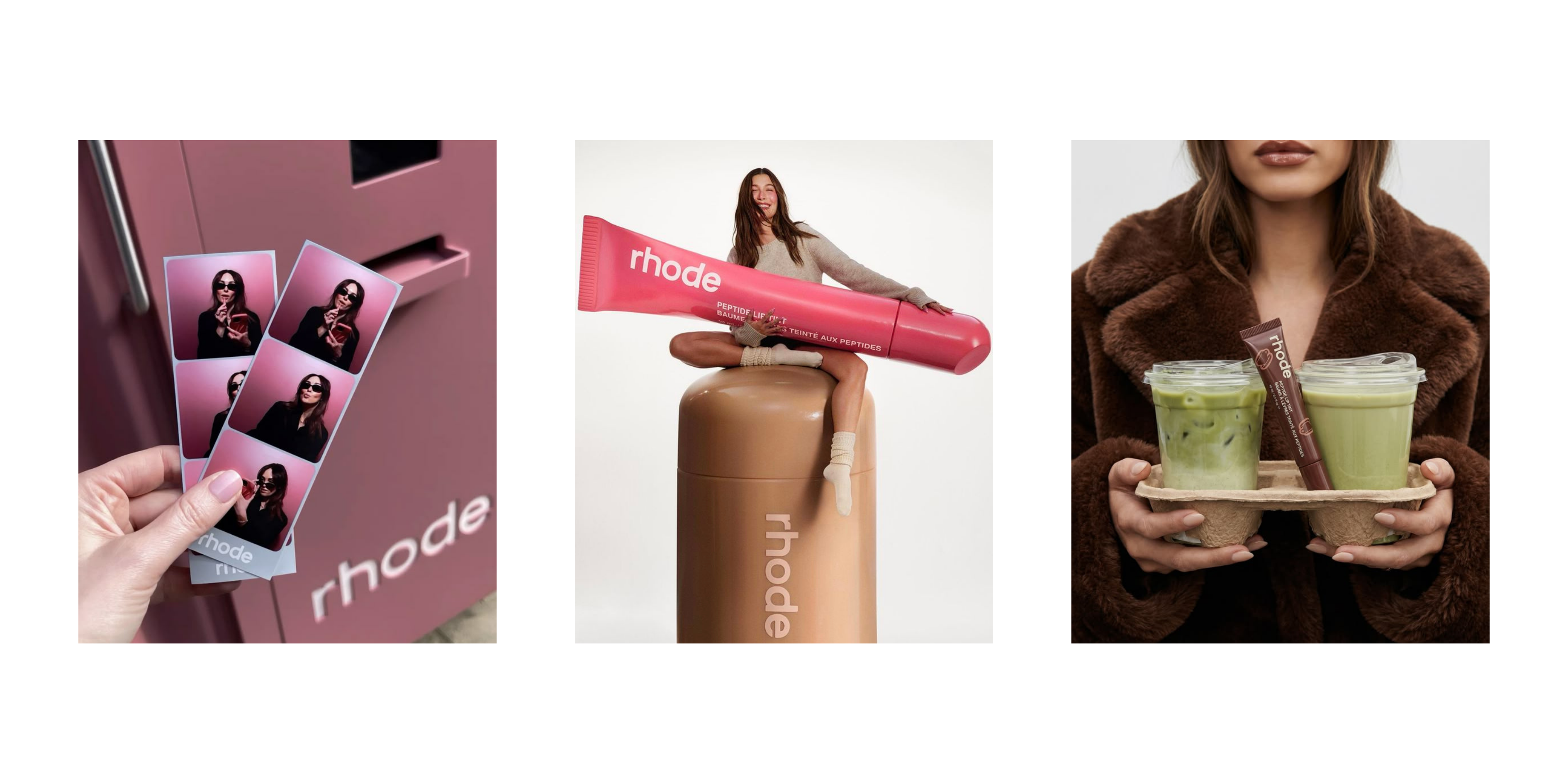 Rhode skincare products and branding