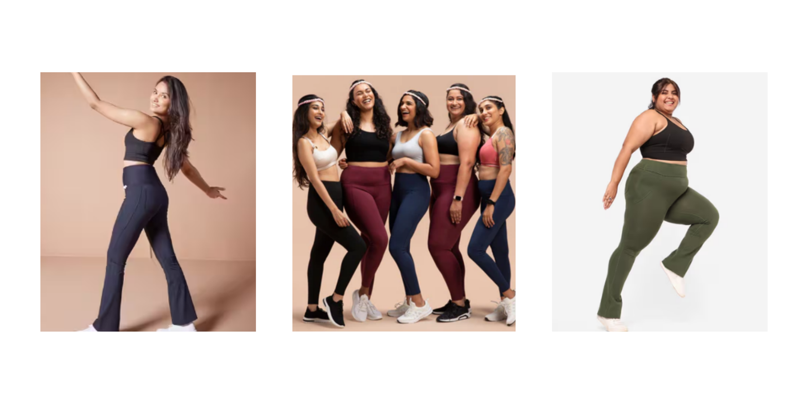 Women in athletic wear, yoga pants